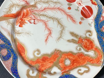 Set of five plates "Dragon and Phoenix". China
