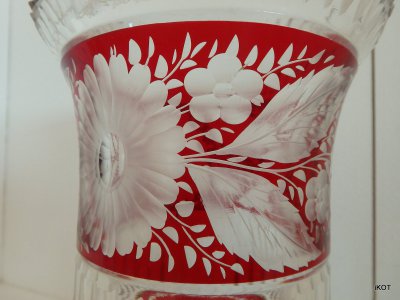 Bohemia vase "Ruby lace"