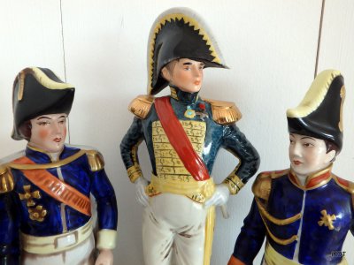 Capodimonte Napoleon and army officers