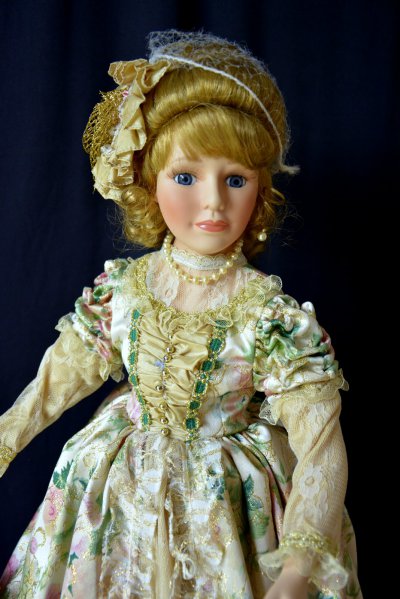 Doll in Victorian clothes