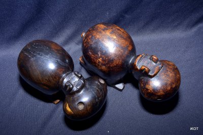 Exotic wood African "Hippos"