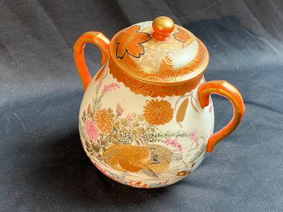 Coffee service "Quails in flowers"
