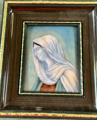 Kартина на эмале "Дева Мария". Лимож. France
