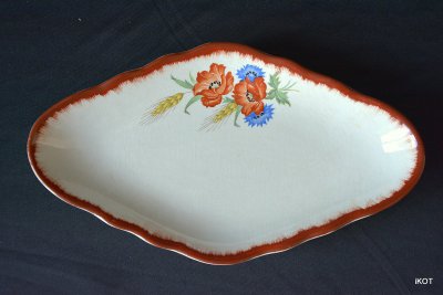 Two antique porcelain trays for small items France, Balins-les-Bains