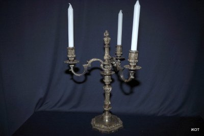 Канделябр в стиле Louis XVI трех-свечник  Луи-1 франция