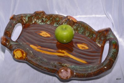 Vallauris. Ceramic tray  "Log"