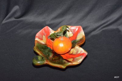 vintage Vallauris Vase-tray for jewelry or snacks Leaf