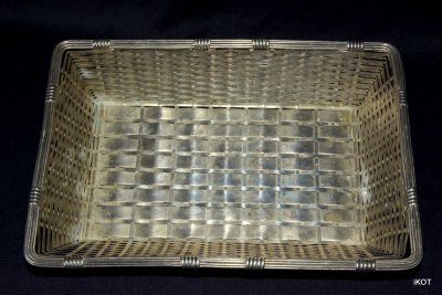 Christofle. France. Twisted basket-tray for small items